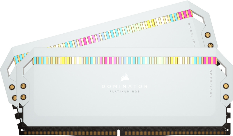 Corsair - Corsair Kit 32GB (2 x 16GB) DDR5 5600MHz Dominator Platinum RGB White CL36