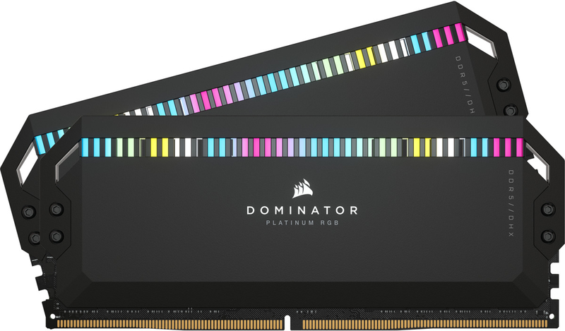 Corsair - Corsair Kit 32GB (2 x 16GB) DDR5 5600MHz Dominator Platinum RGB Black CL36