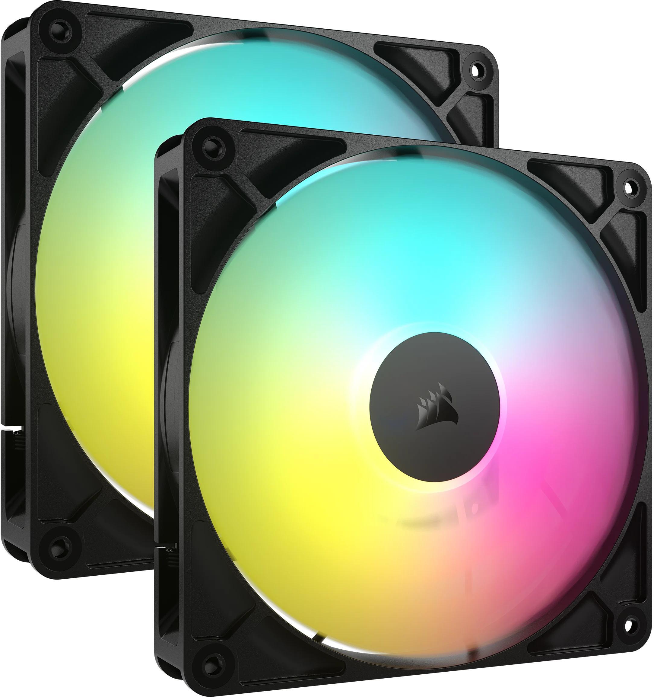 Picture of Picture of Ventilador Corsair RS140 ARGB PWM Negro 140mm (Pack 2)