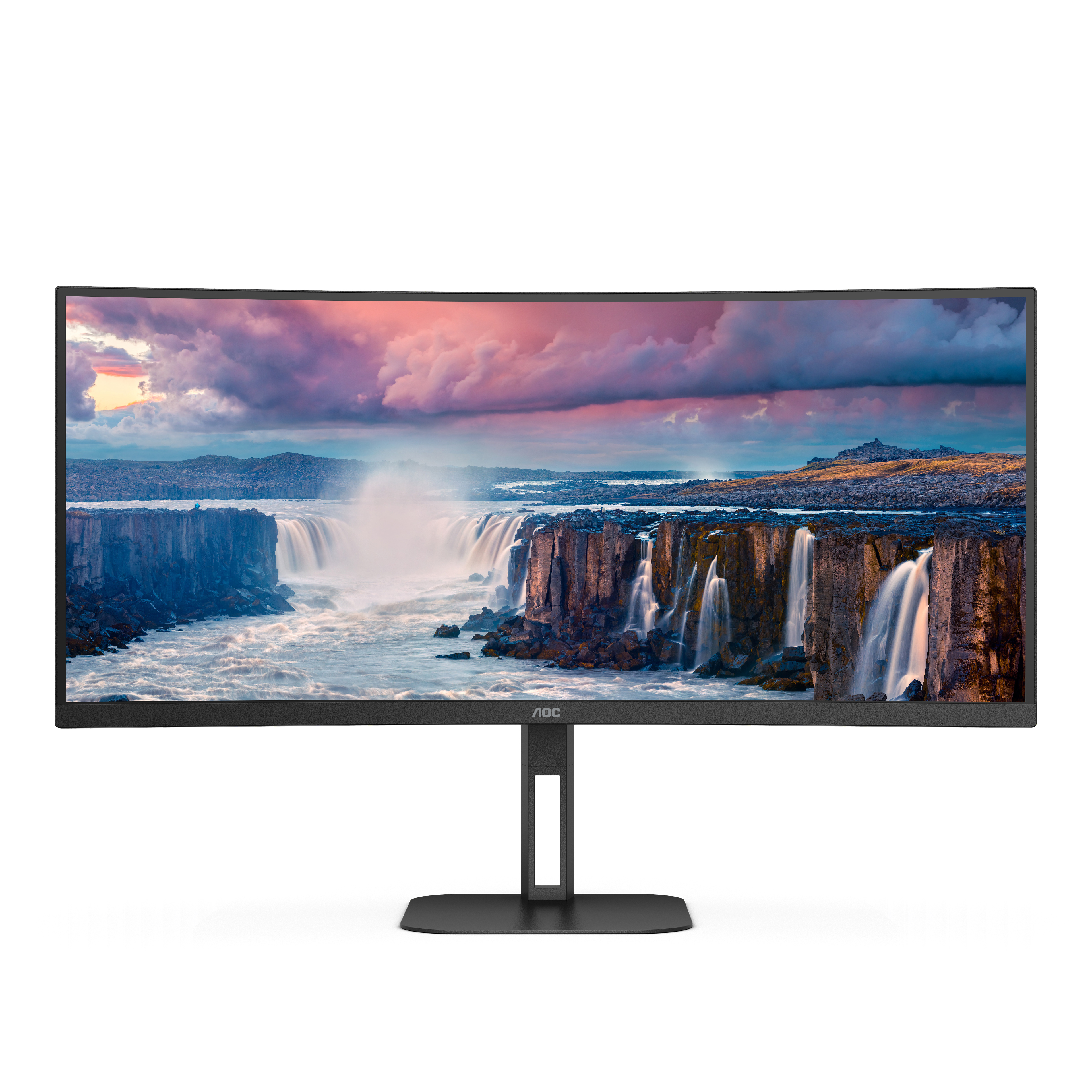Picture of Picture of Monitor Curvo AOC 34" CU34V5C/BK VA WQHD 100Hz 1ms USB-C 3.2 ( DP alt + PD65W)