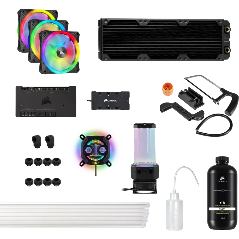 Picture of Picture of Kit de Refrigeración Líquida Personalizada Corsair Hydro X Series iCUE XH305i RGB PRO Negro