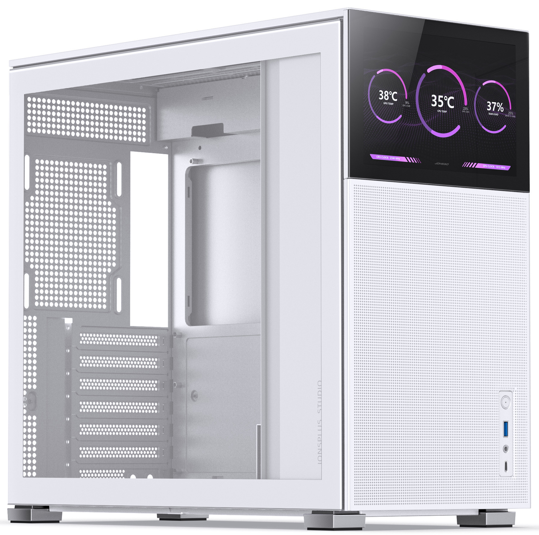 Picture of Picture of Caja ATX Jonsbo D41 MESH con Visor Vidrio Templado Blanco