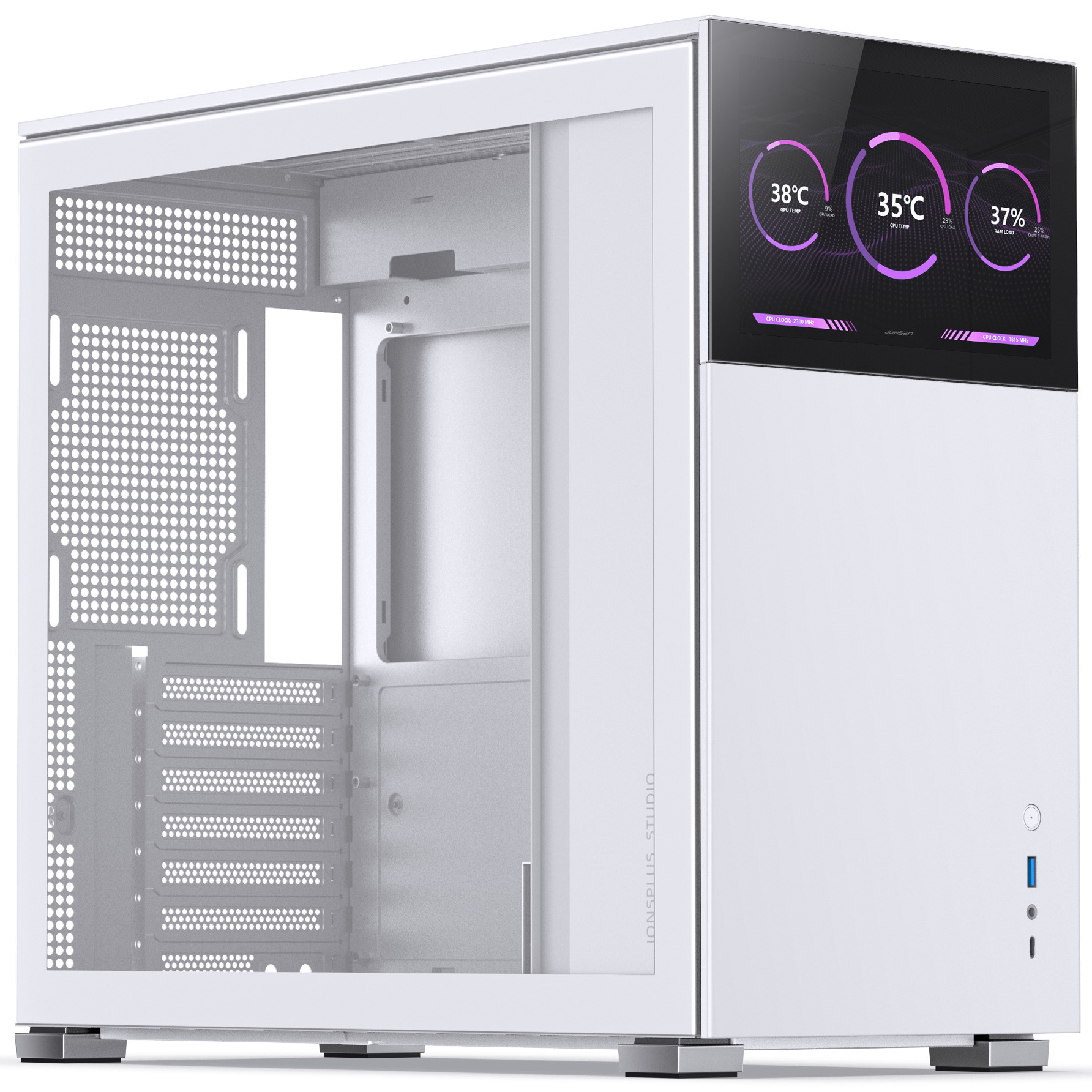 Picture of Picture of Caja ATX Jonsbo D41 STD con Visor Vidrio Templado Blanco