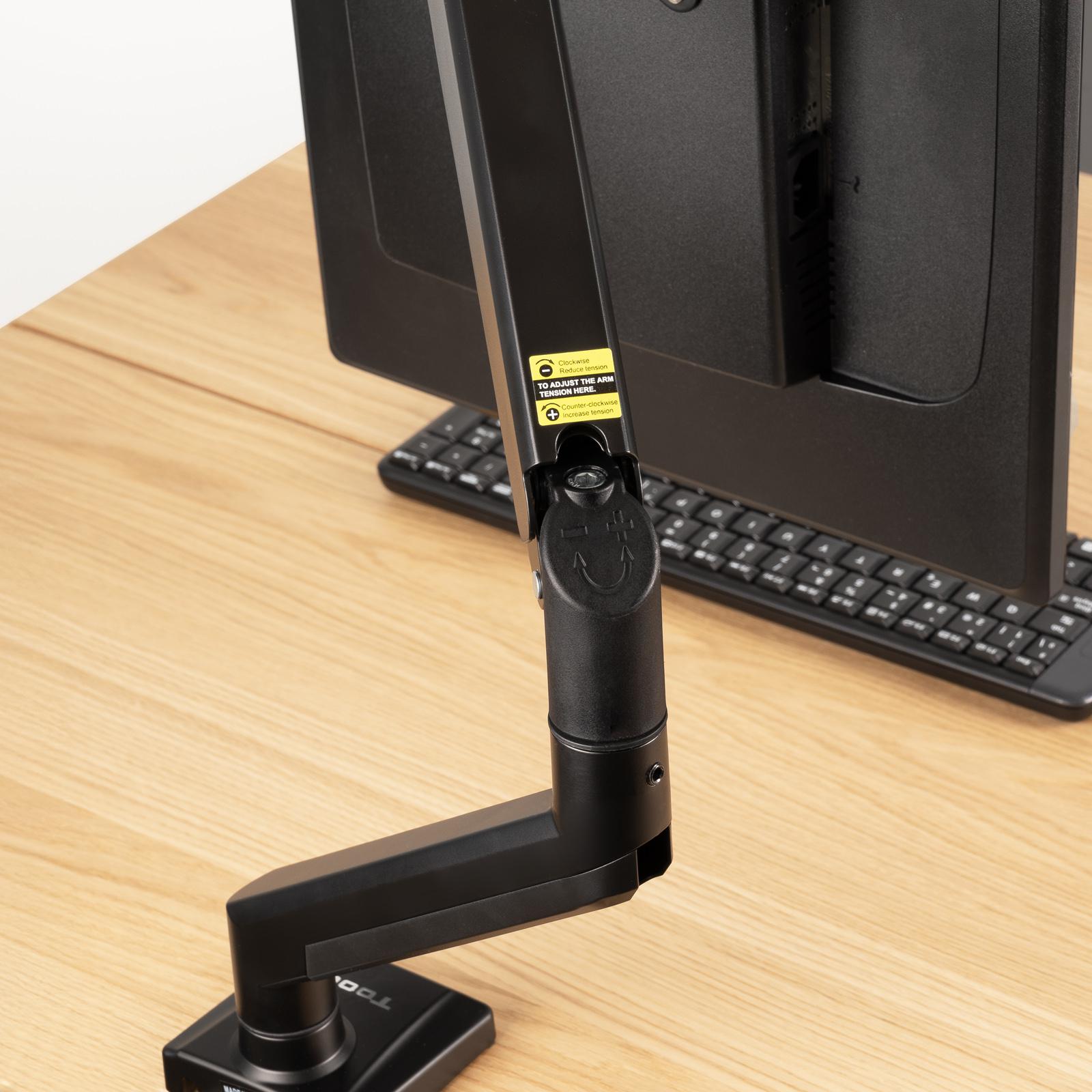 Tooq - Soporte de Mesa Tooq Tilt e Giratório 13" a 34" Max. 10kg Negro