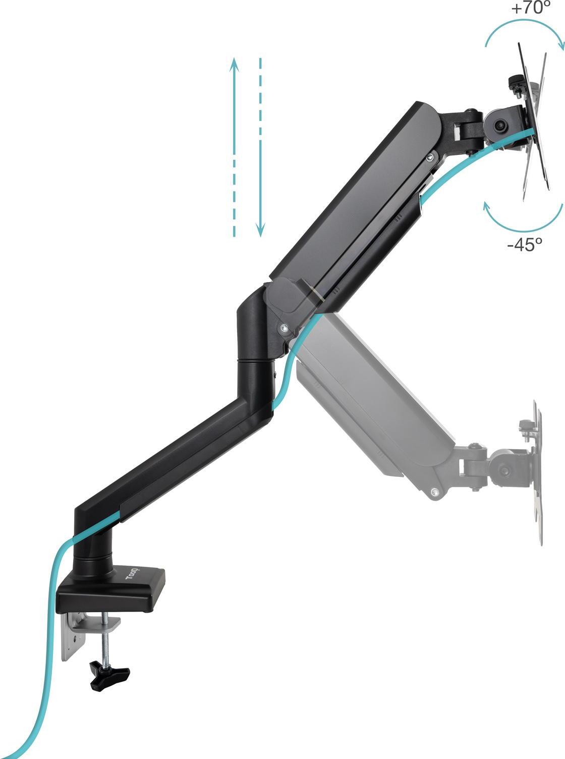 Picture of Picture of Soporte de Mesa Tooq Tilt e Giratório 13" a 34" Max. 10kg Negro