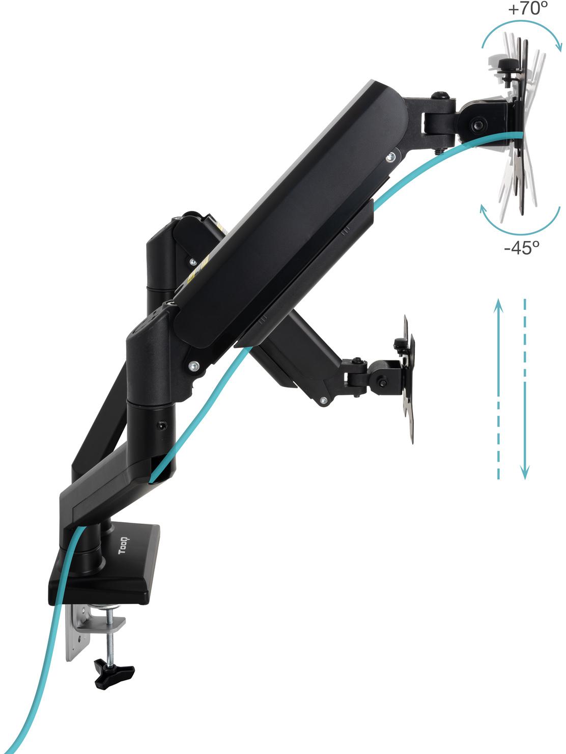 Picture of Picture of Soporte de Mesa Tooq Duplo Tilt e Giratório 13" a 34" Max. 10kg/Monitor Negro