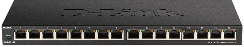 D-Link - Switch D-Link DGS-1016S 16 Portas Slim Gigabit Unmanaged