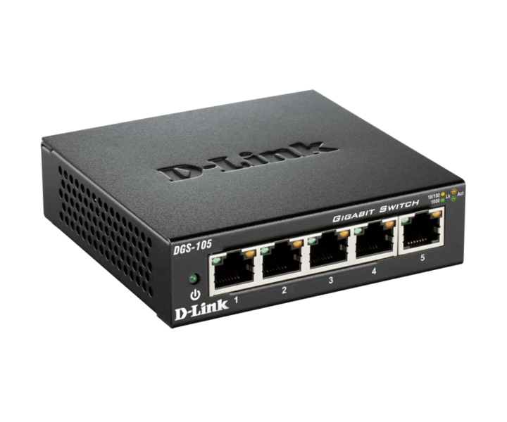 Picture of Picture of Switch D-Link DGS-105 5 Portas Gigabit Unmanaged