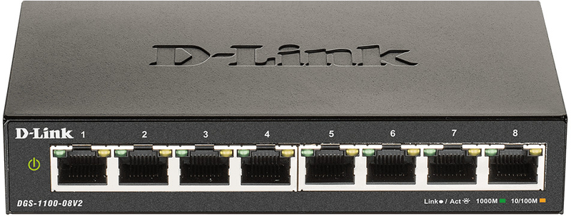 D-Link - Switch D-Link DGS-1100-08V2 EasySmart 8 Portas Gigabit