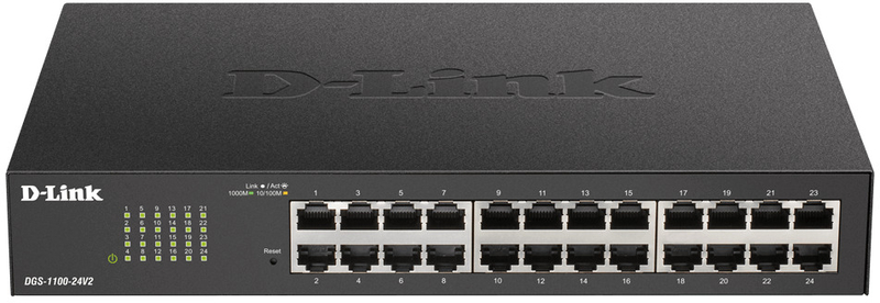 D-Link - Switch D-Link DGS-1100-24V2 EasySmart 24 Portas Gigabit