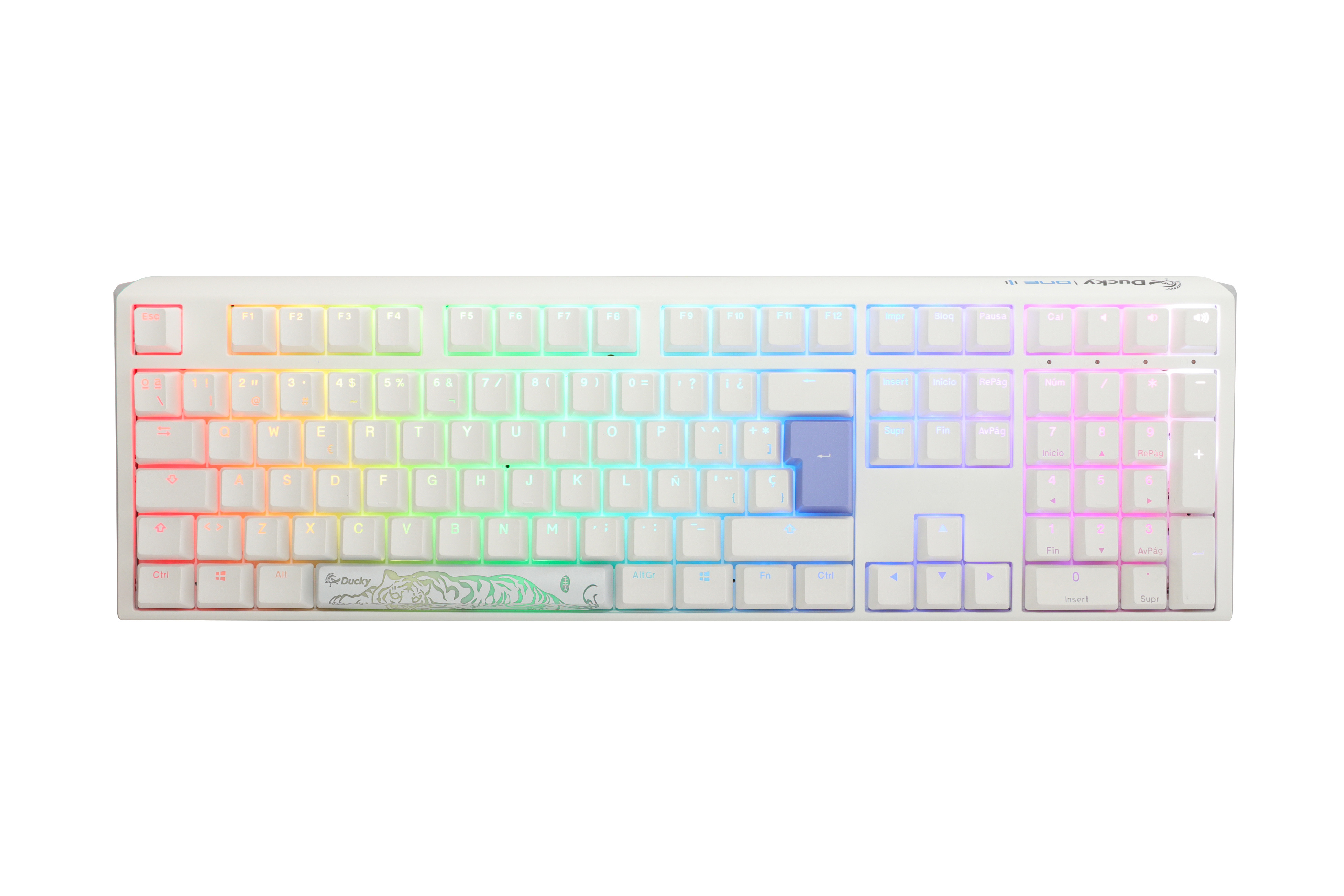 Ducky - Teclado Mecânico Ducky ONE 3 Classic 100% Pure White MX-Silver (ES)