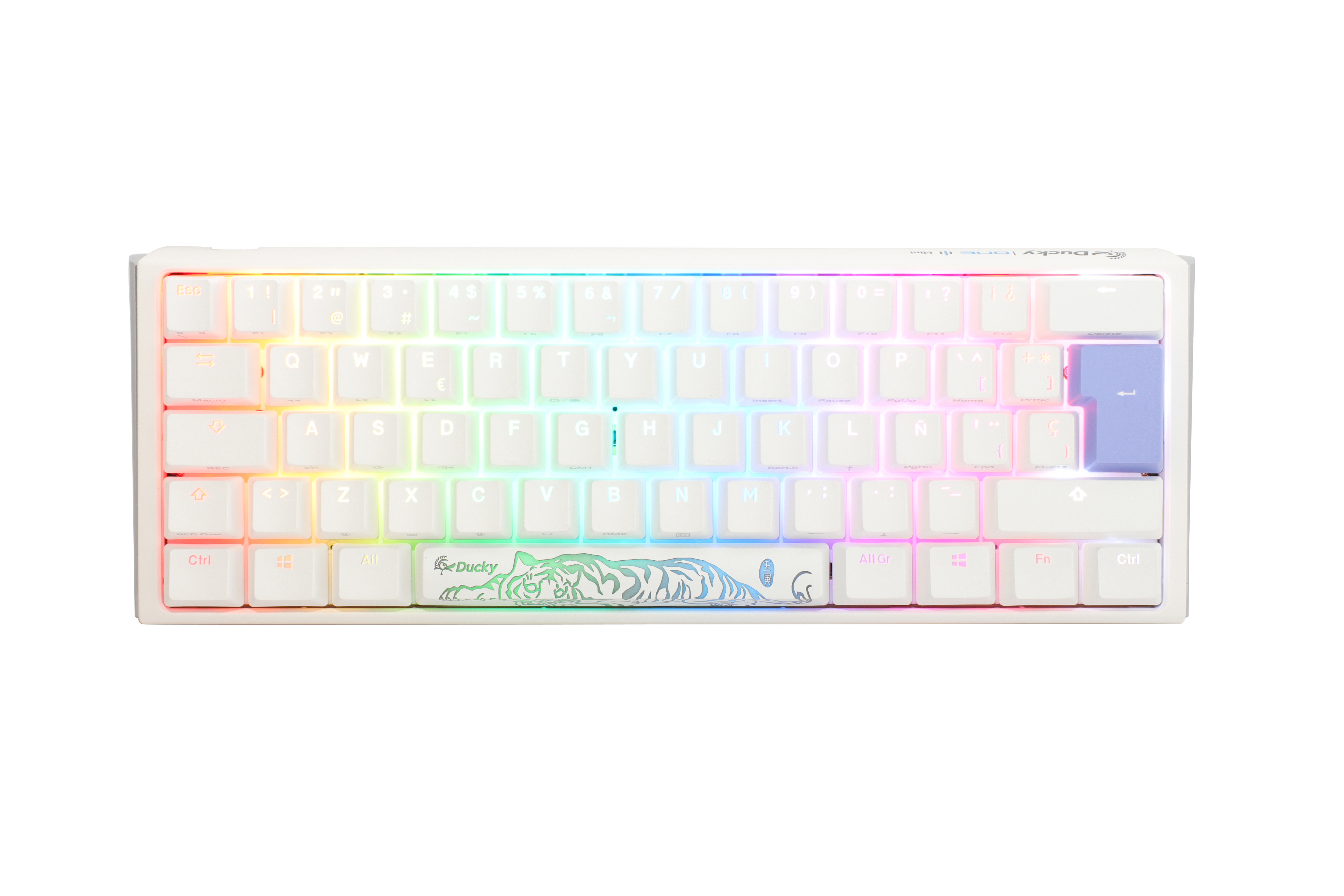 Picture of Picture of Teclado Mecânico Ducky ONE 3 Classic Mini 60% Pure White MX-Silver (ES)