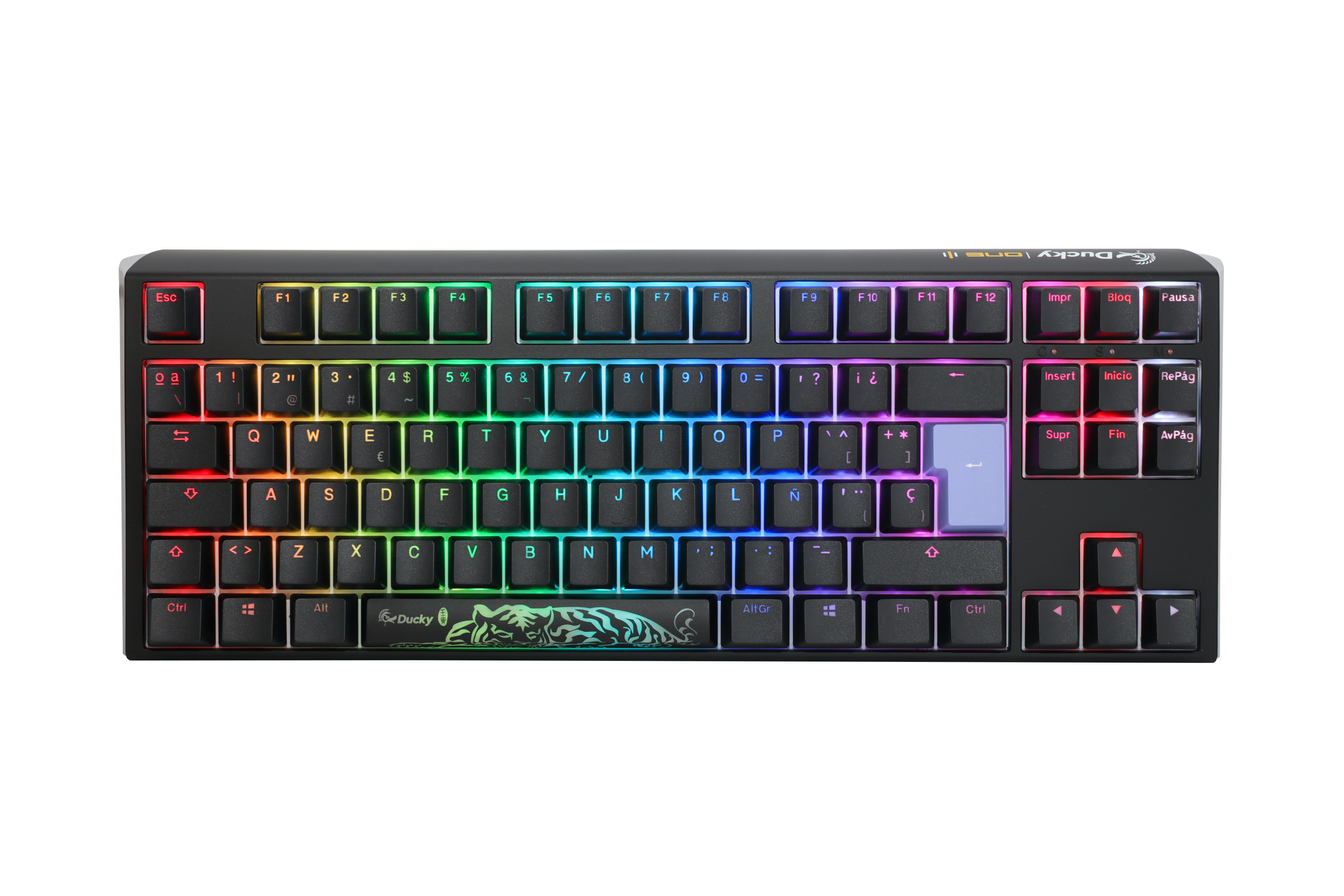 Ducky - Teclado Mecânico Ducky ONE 3 Classic TKL RGB MX-Silver (ES)