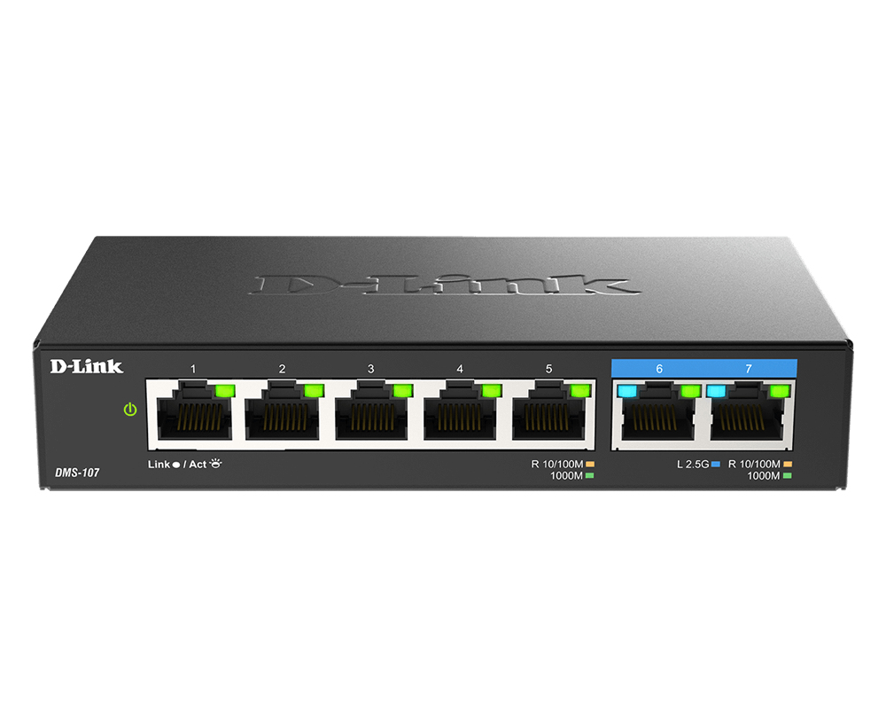 Picture of Picture of Switch D-Link DMS-107 5 Portas Gigabit + 2 Portas 2.5 Gigabit