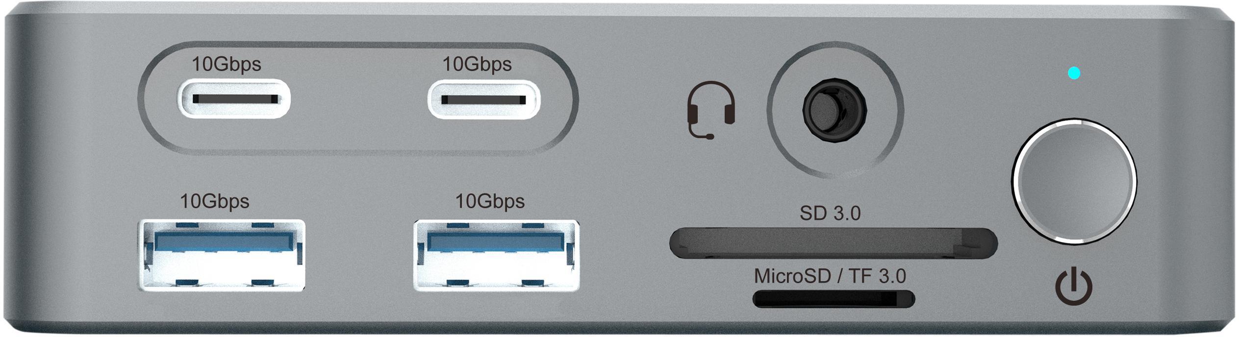 conceptronic - Docking Station Conceptronic 15-in-1 DisplayLink USB 3.2 Gen 2