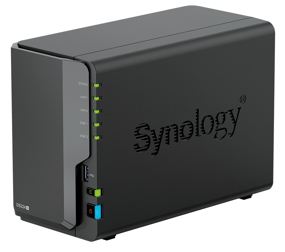 Synology - NAS Synology Disk Station DS224+ - 2 Baías -2.0GHz-2.7GHz 4-core - 2GB RAM