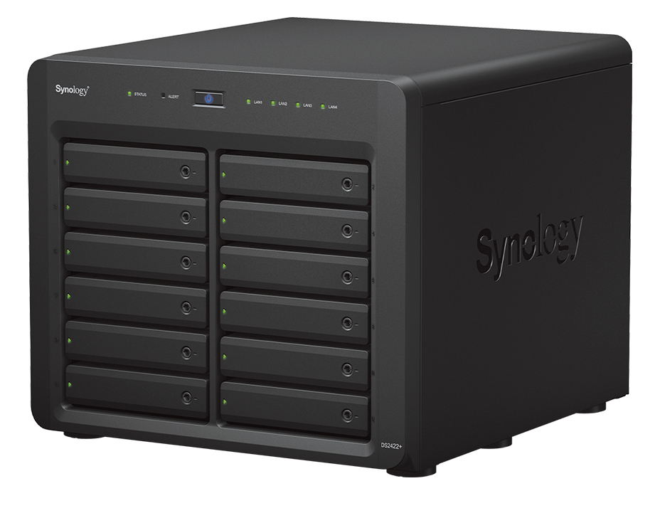 Synology - NAS Synology Disk Station DS2422+ - 12 Baías - 2.2GHz 4-core - 4GB RAM