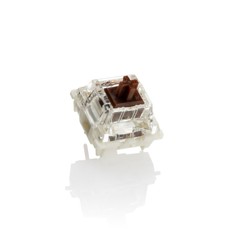 Picture of Picture of Pack 110 Switches Ducky Gateron G Pro Brown RGB, Mecánicos, 3-Pin, Táctil, MX-Stem, 55g