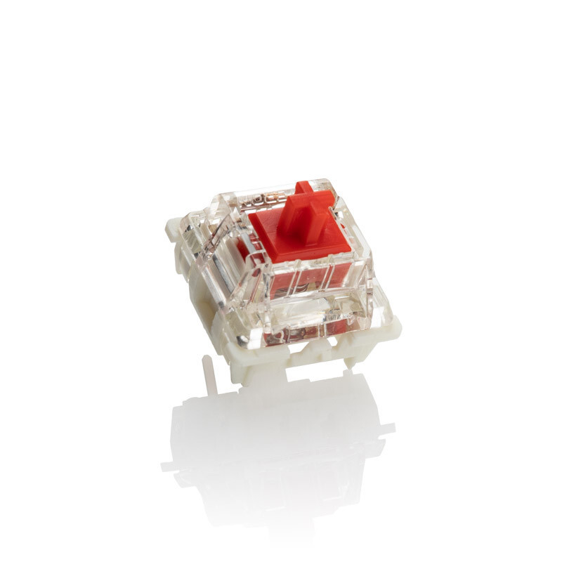 Picture of Picture of Pack 110 Switches Ducky Gateron G Pro Red, Mecánicos, 3-Pin, Linear, MX-Stem, 45g