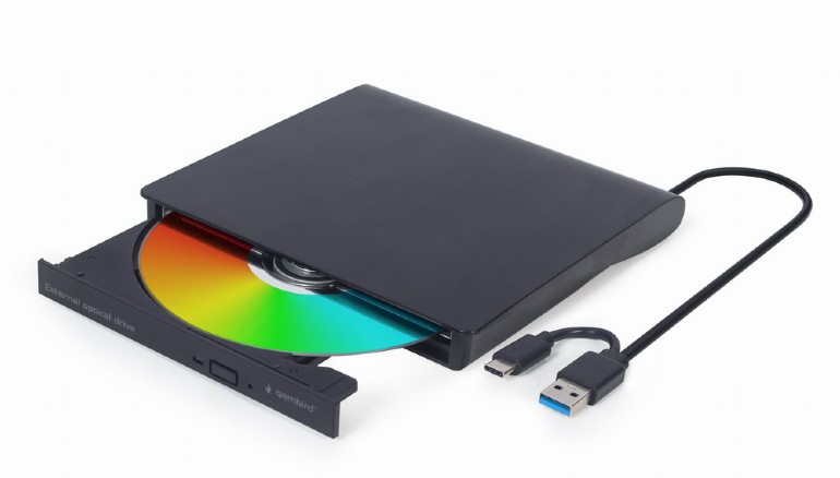 gembird - Drive Externa Gembird USB 3.1 Preta USB-A + USB-C