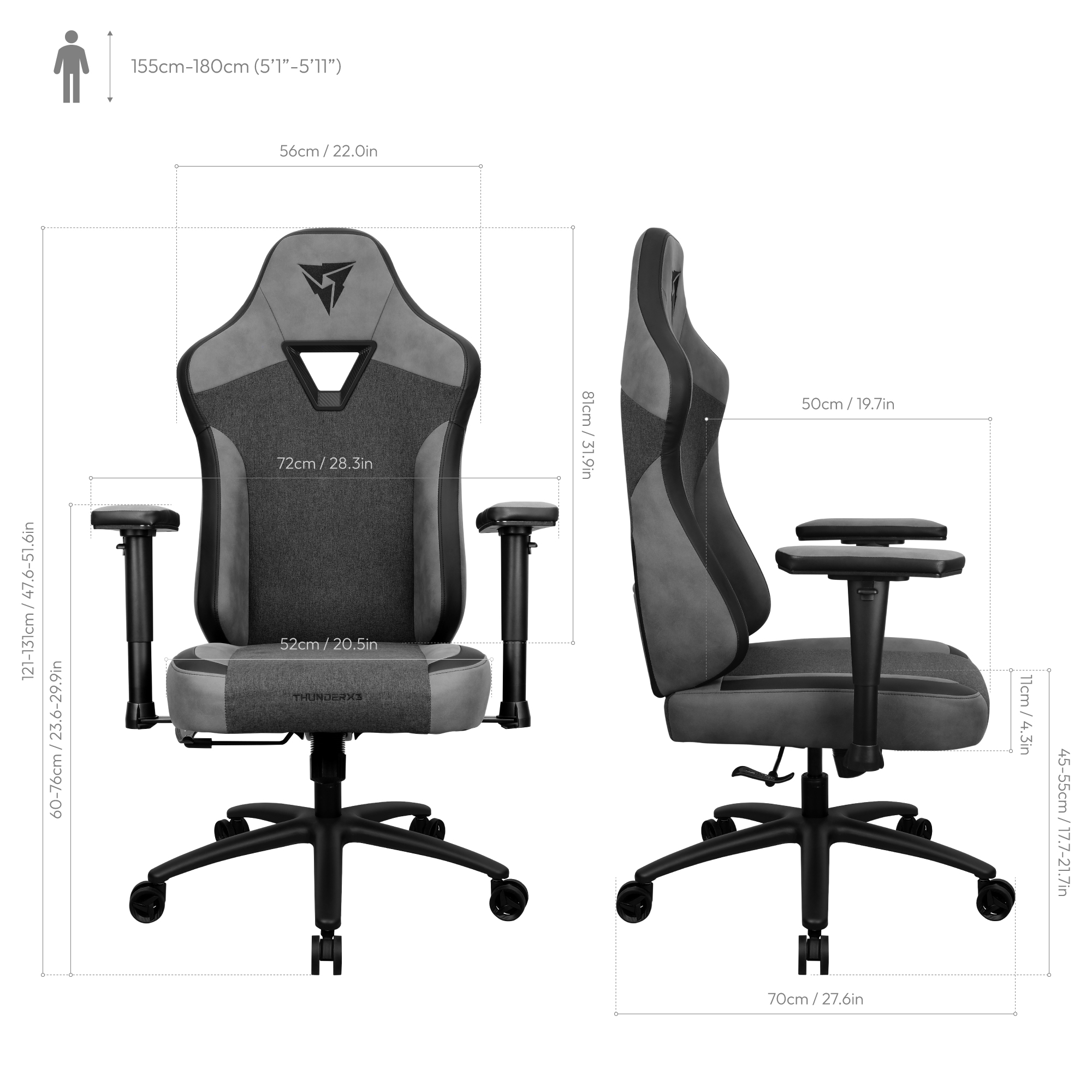 ThunderX3 - Silla Gaming ThunderX3 EAZE - Loft Black