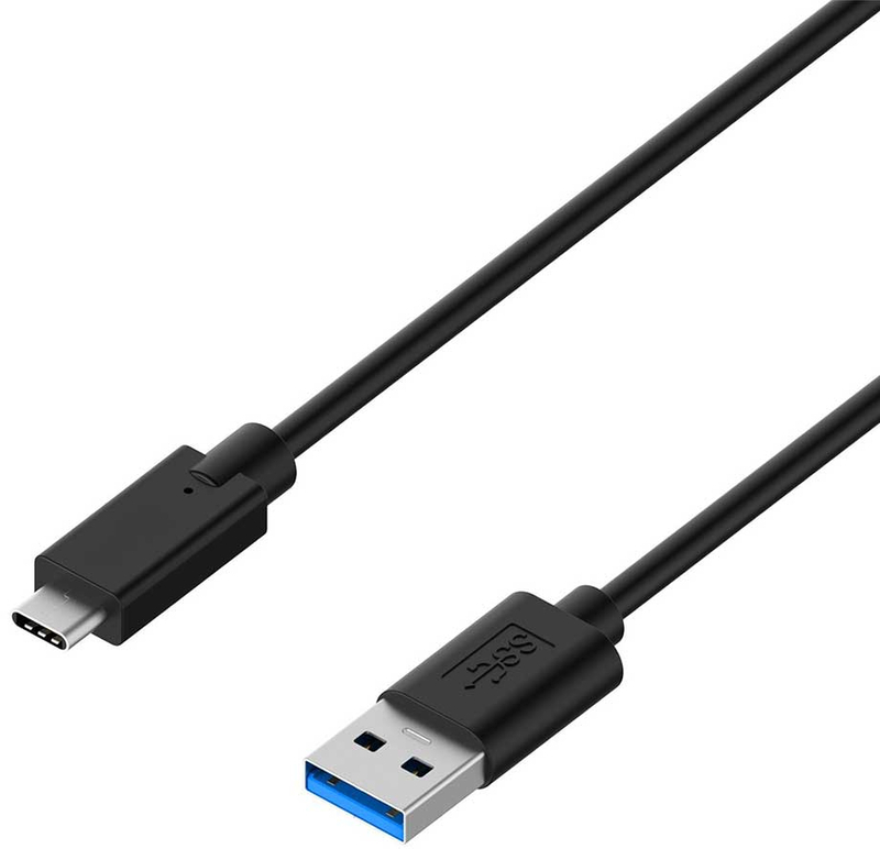 Picture of Picture of Cable USB 3.1 Gen1 5Gbps 3A, USB-C/M-A/M, Negro, AWG28, 1.8 M