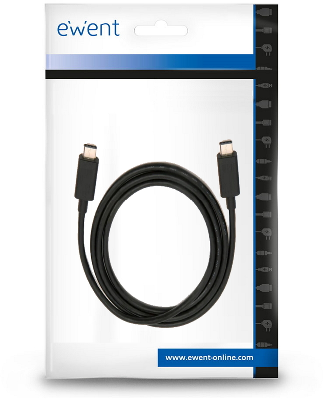 Picture of Picture of Cable USB-C Ewent PD 100W 20Gbps 4K 1 M