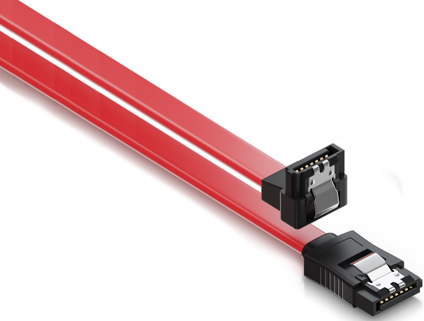 Ewent - Cable SATA Ewent 6Gbits SATA L-Type para L-Type 90º C/Clipe 50 CM