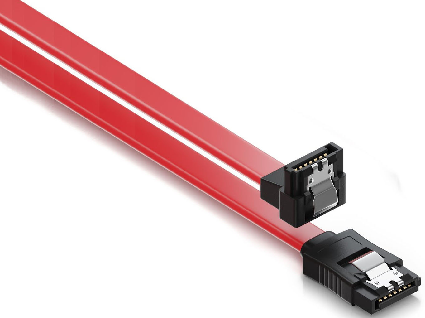 Ewent - Cable SATA Ewent 6Gbits SATA L-Type para L-Type 90º C/Clipe 75 CM