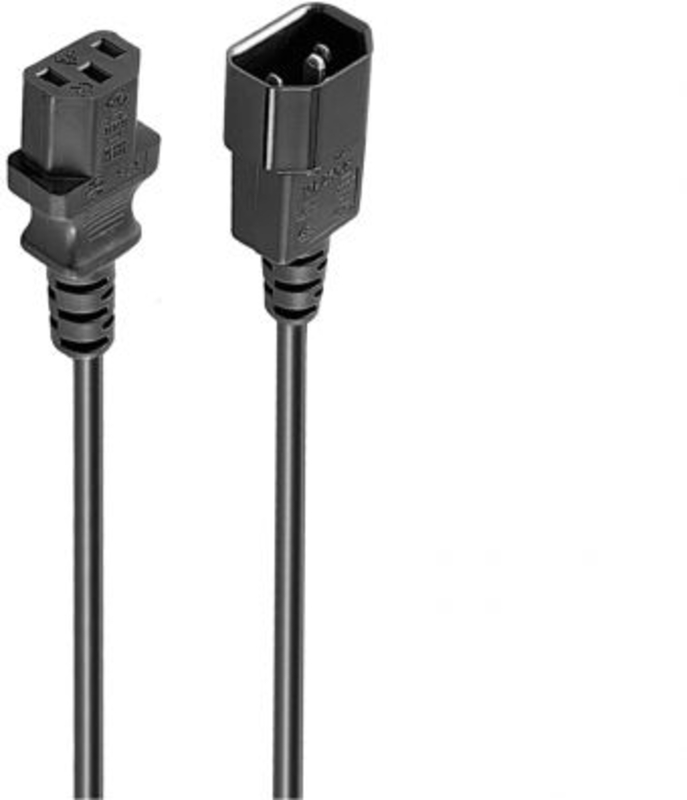 Picture of Picture of Cable Prolongador de Alimentación Ewent EC1915 VDE C14-C13 Macho/Hemea 5m Negro
