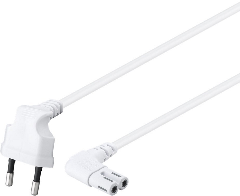 Picture of Picture of Cable de Alimentación Ewent IEC C7 Ewent 90º 1.8m Blanco
