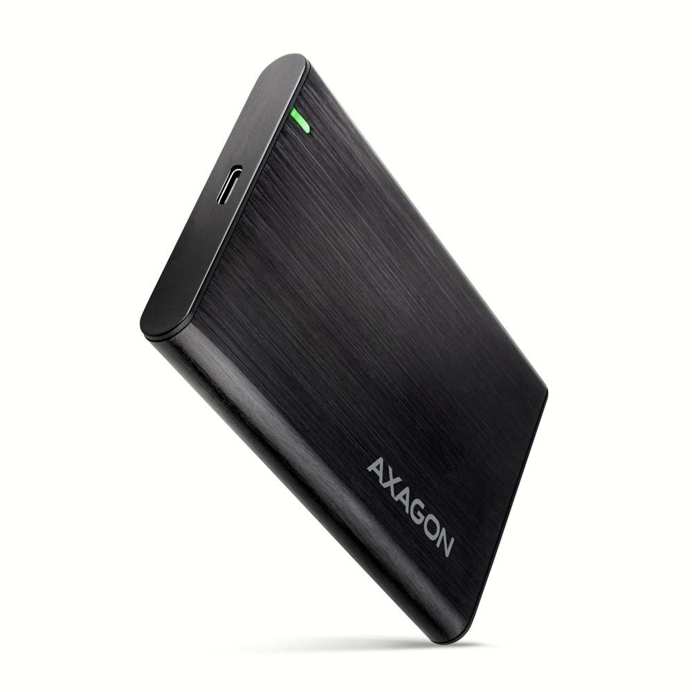 AXAGON - Caja Hdd Externa AXAGON EE25-A6C USB-C 3.2 Gen 1 - SATA 6G 2.5" SCREWLESS ALU Negra
