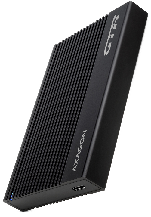 Picture of Picture of Caja Externo AXAGON EE25-GTR USB-C 3.2 Gen 2 - SATA 6G, 2.5" Externol RIBBED box BLACK