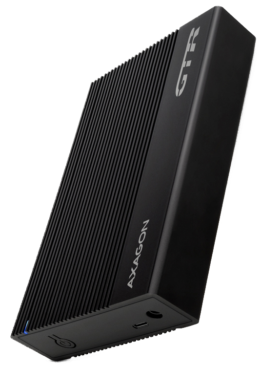 Picture of Picture of Caja Externo AXAGON EE35-GTR USB-C 3.2 Gen 1 - SATA 6G, 3.5" Externol RIBBED box BLACK