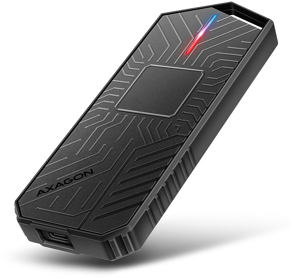 Picture of Picture of Caja SSD AXAGON EEM2-GAM USB-C 3.2 Gen 2 10Gbps - M.2 NVMe/SATA SSD GAME 30-80mm ALU box