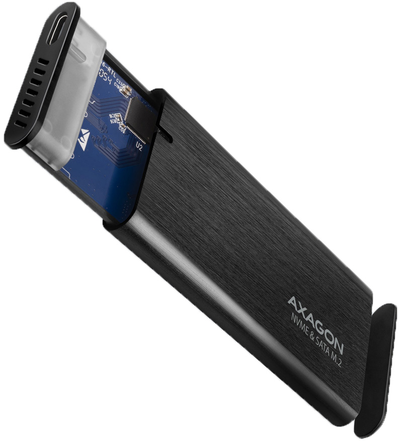 Picture of Picture of Caja Externa AXAGON EEM2-SB2 USB-C 3.2 Gen 2, SSD M.2 - Negro
