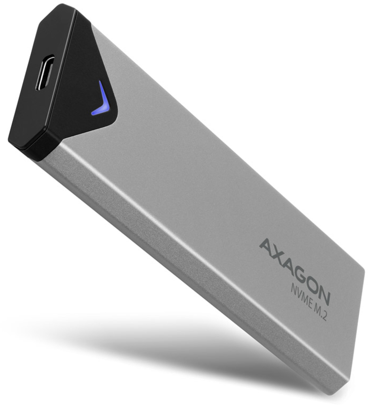 Picture of Picture of Caja Externo AXAGON EEM2-UG2 para M.2/NVMe/SSD USB-C 3.2 Gen2 silver