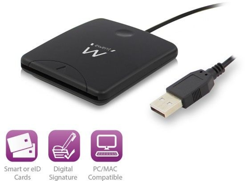 Picture of Picture of Lector de Tarjetas Inteligentes Ewent USB 2.0 Negro