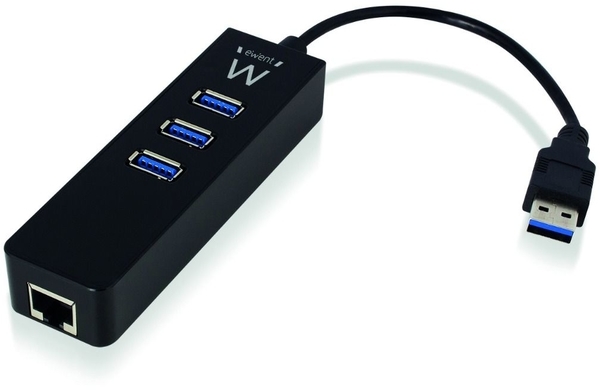 Picture of Picture of Hub USB Ewent 3 Portas USB 3.1 Gen 1 + 1 Porta RJ45 Gigabit