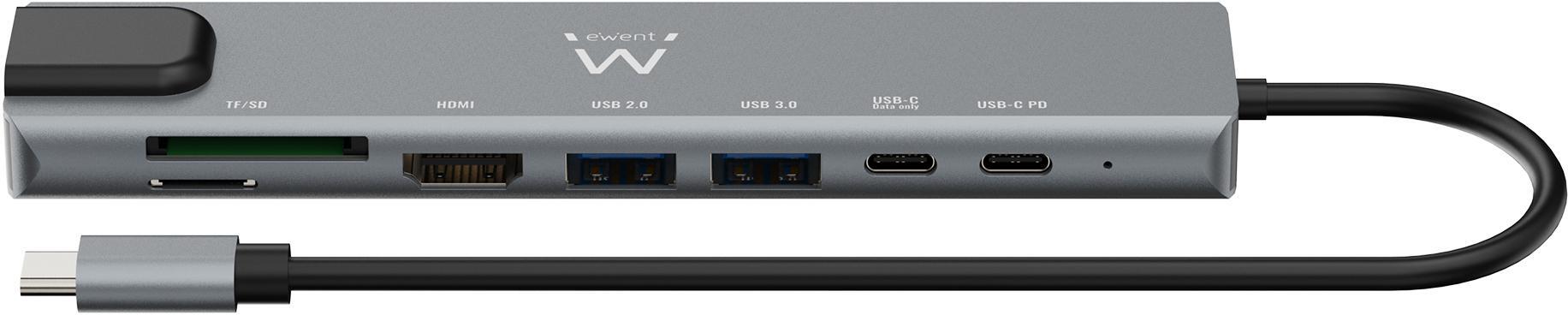 Picture of Picture of HUB USB-C Ewent EW1146 8-Port Gris