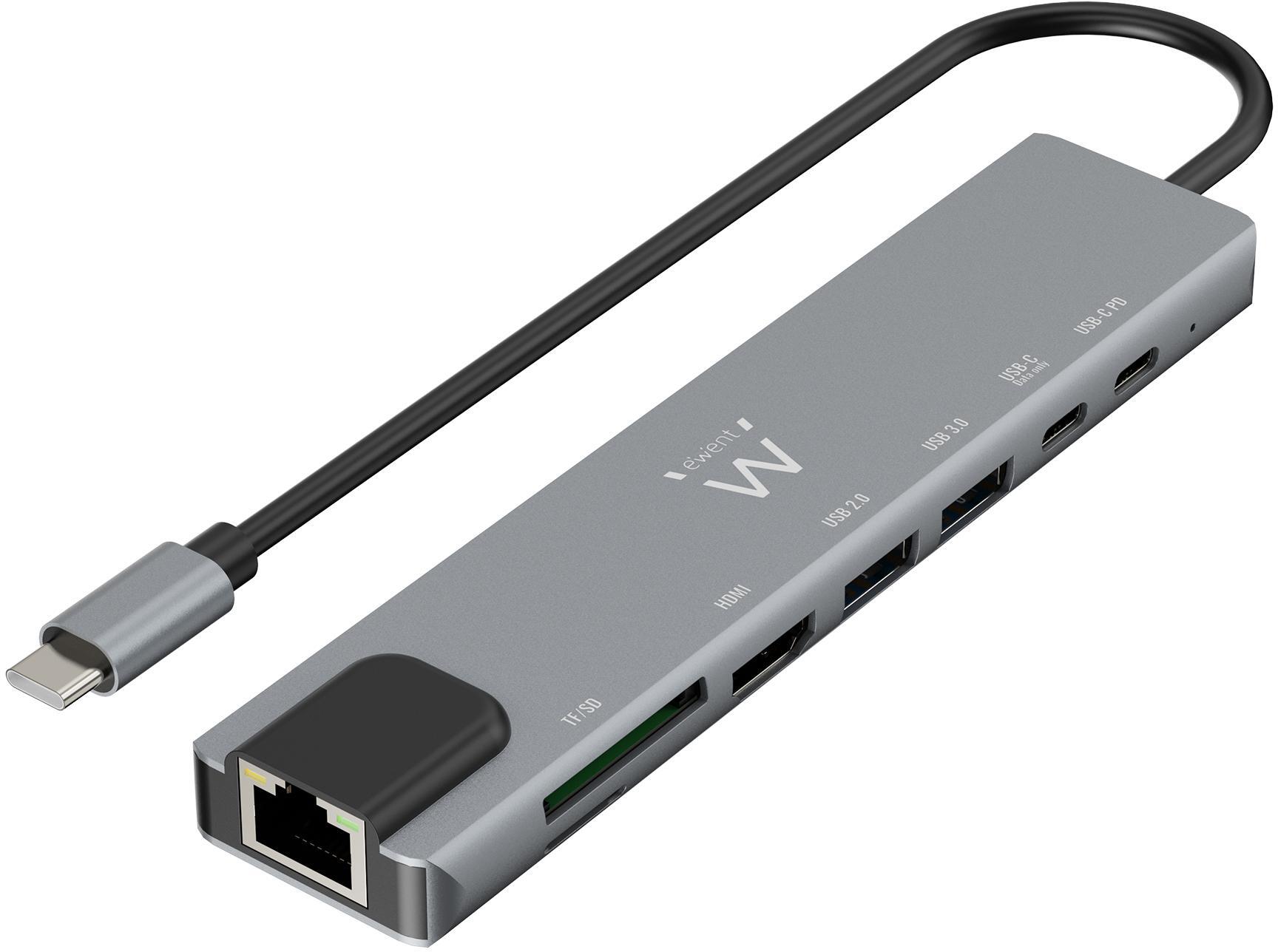 Picture of Picture of HUB USB-C Ewent EW1146 8-Port Gris