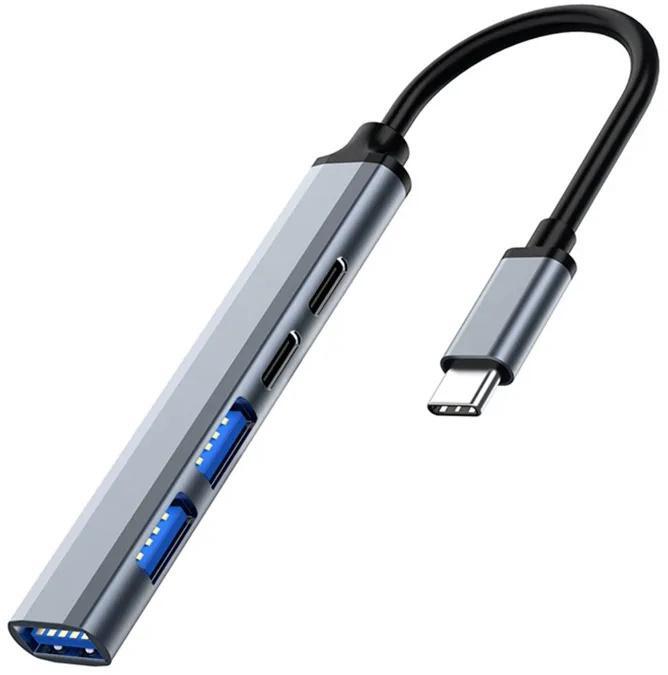 Picture of Picture of Hub USB-C Ewent EW1149 5-Port USB 3.2 Gen1 PD 100W Gris