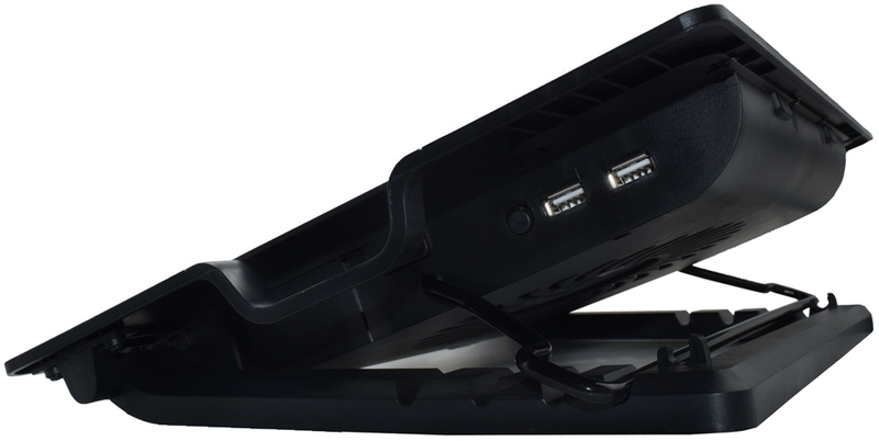 Ewent - Refrigeradora para Portátiles Ewent con 1 Ventilador + 2 Portas USB até 17"
