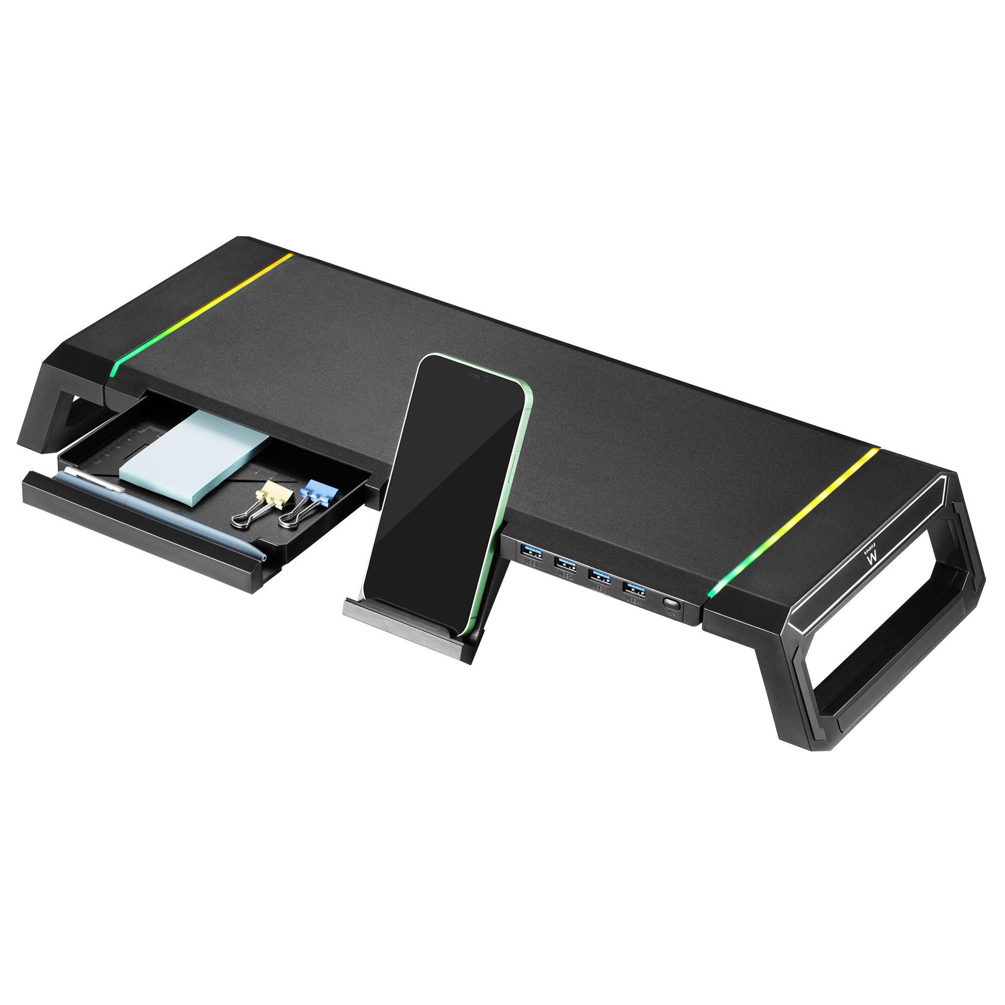 Picture of Picture of Base para Monitor Ewent Foldable RGB c/ Hub USB 3.0 Negro