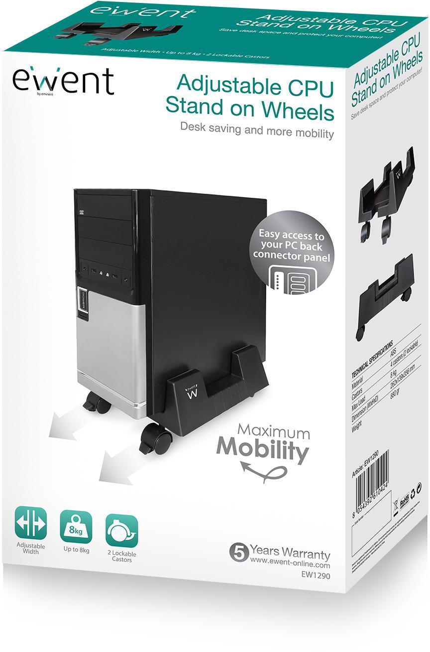 Ewent - Soporte/Base Computador Ewent EW1290 c/ Rodas