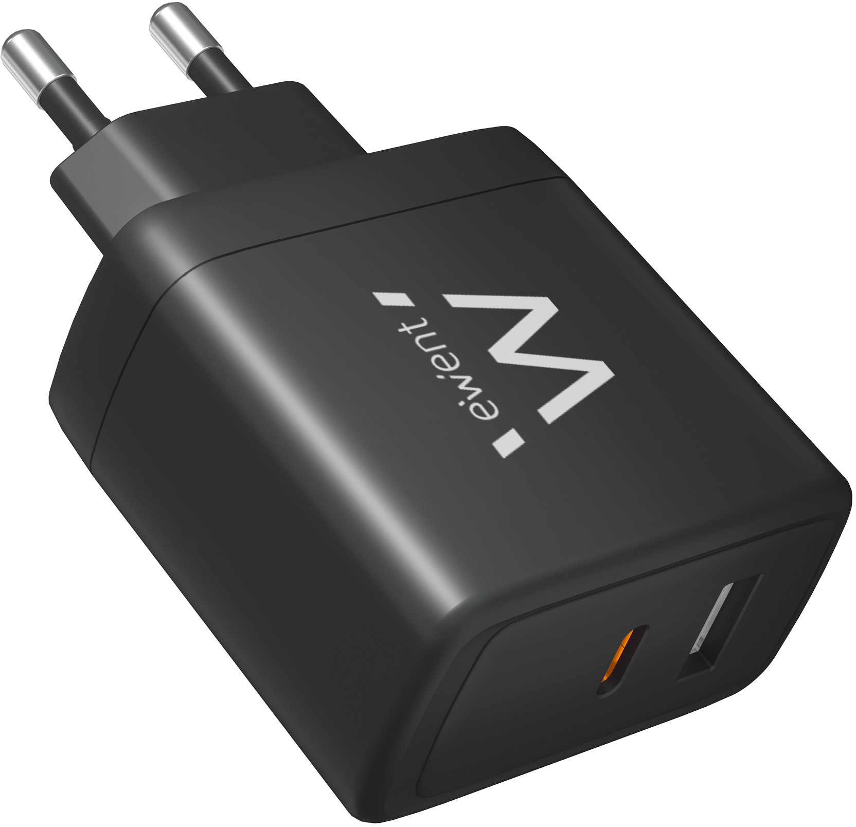 Ewent - Cargador Ewent EW1330 USB-C/USB-A GaN Fast Charger 65W Negro