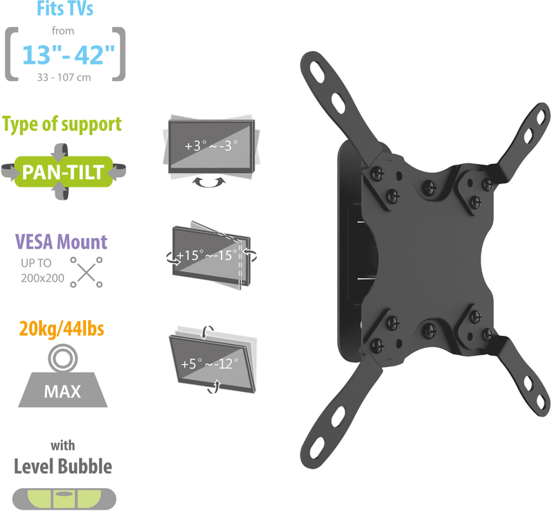 Picture of Picture of Soporte de Pared 13" a 42" Ewent EW1520