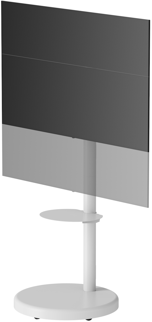 Ewent - Soporte Móvil de Piso Ewent EW1550 Heavy-Duty Mobile TV Floor Stand 37" - 86" Blanco