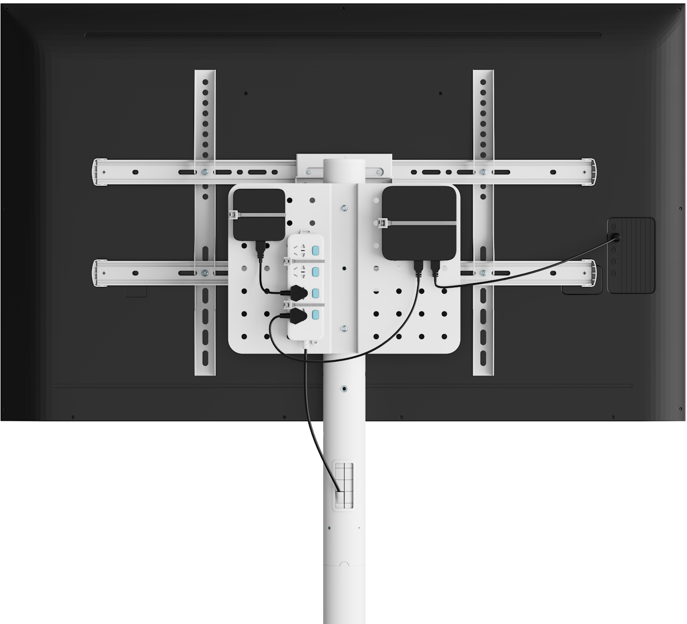 Ewent - Soporte Móvil de Piso Ewent EW1550 Heavy-Duty Mobile TV Floor Stand 37" - 86" Blanco