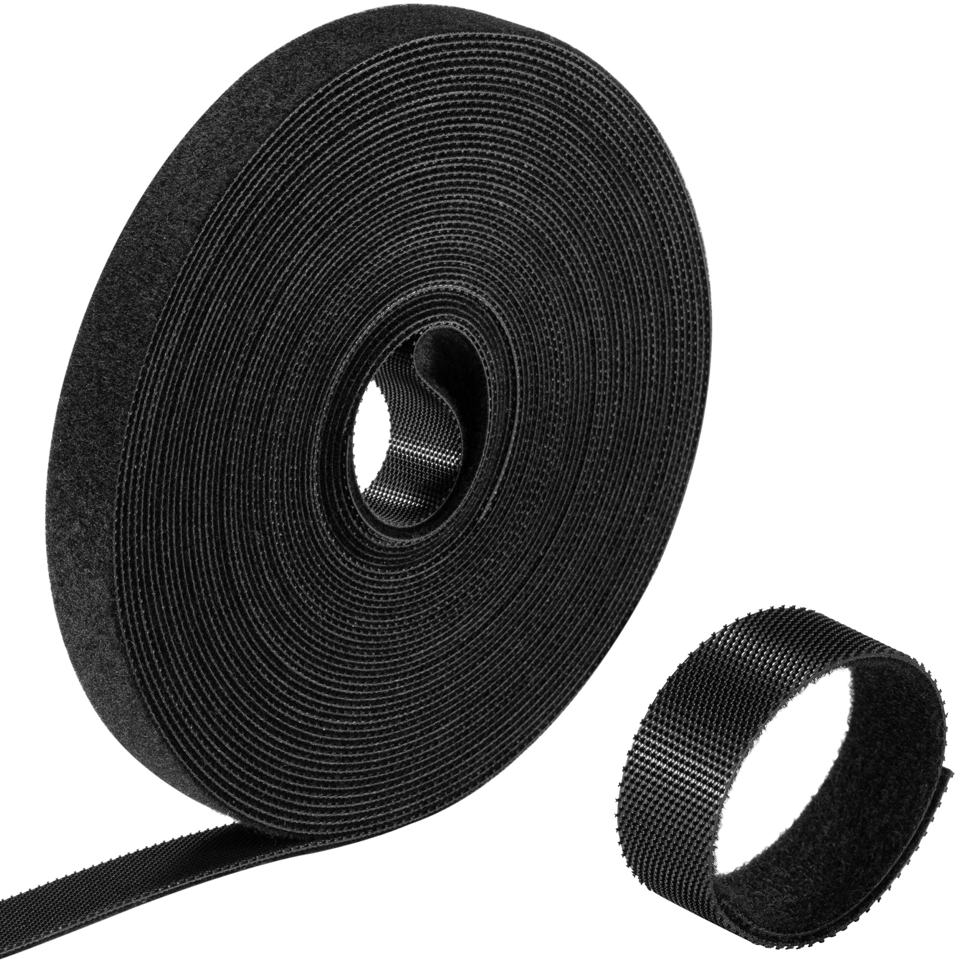 Picture of Picture of Tira de Velcro Organizadora de Cables Ewent EW1563 Hook & Loop Reutilizáveis 15mm 10 metros Preta
